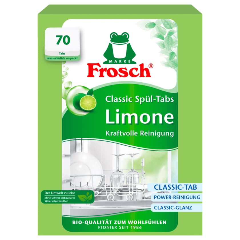 Frosch Classic 70 Spül-Tabs Limonen 1050g